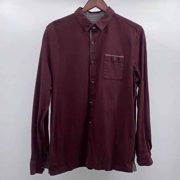 Men’s Calvin Klein Size Large 100% cotton Button Up - Picture 10 of 10